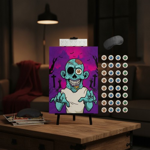 Halloween pin the eyeball - halloween,