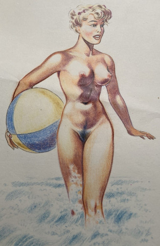 Erotische originalzeichnung - erotische,
