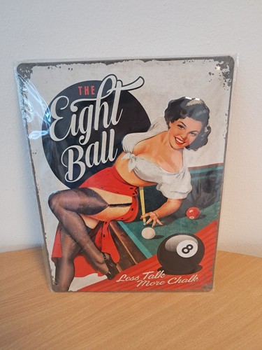 Blechschild billiard ball - 8,