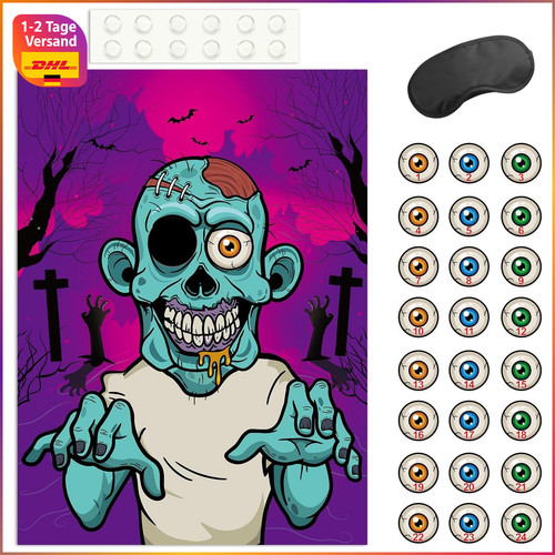 Pin the eyeball zombie - eyeball, spiel
