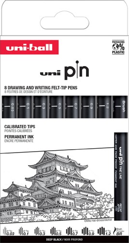 Uni ball fineliner pin asp010 - uni-ball,