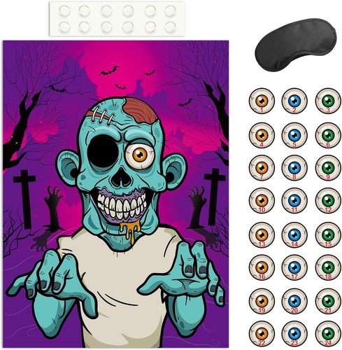 Pin the eyeball zombie - eyeball,