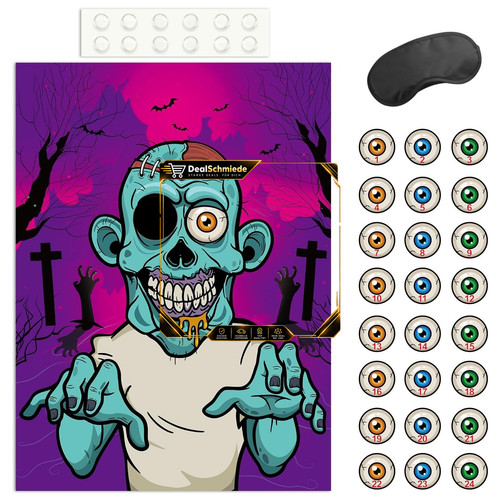 Pin the eyeball - zombie, spiel